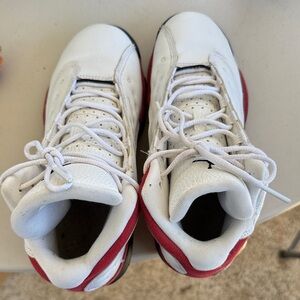 Kids White and Red Sneakers